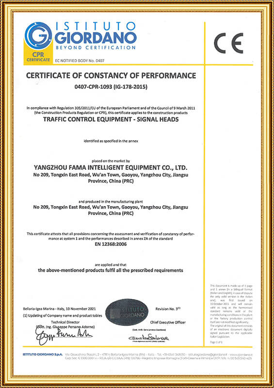 Certificaat voor druksensorcertificering